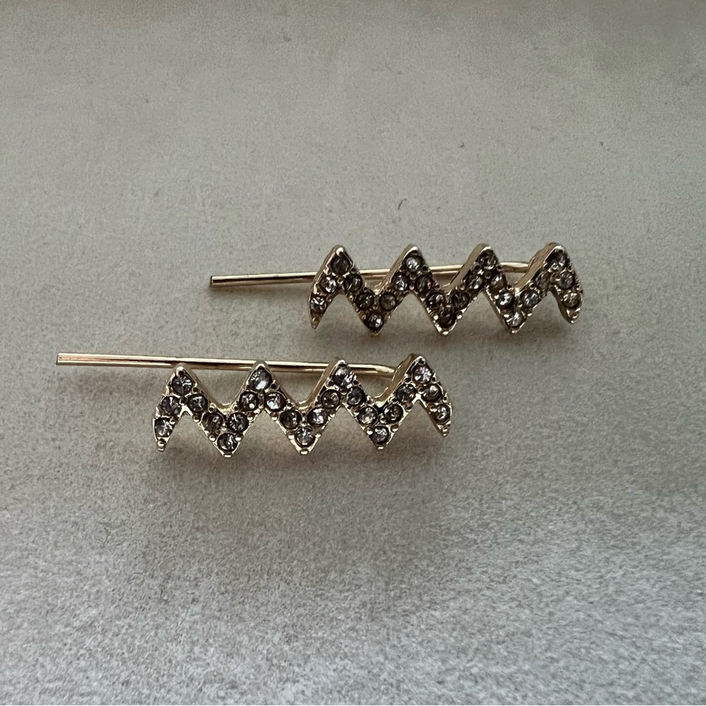 Chevron crawler earrings